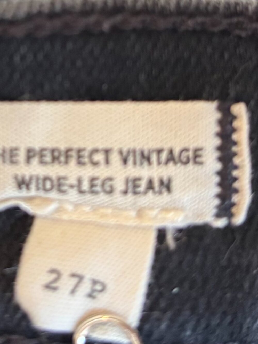Madewell The Petite Perfect Vintage Wide-Leg Jean in black rinse- 27P - Picture 4 of 8